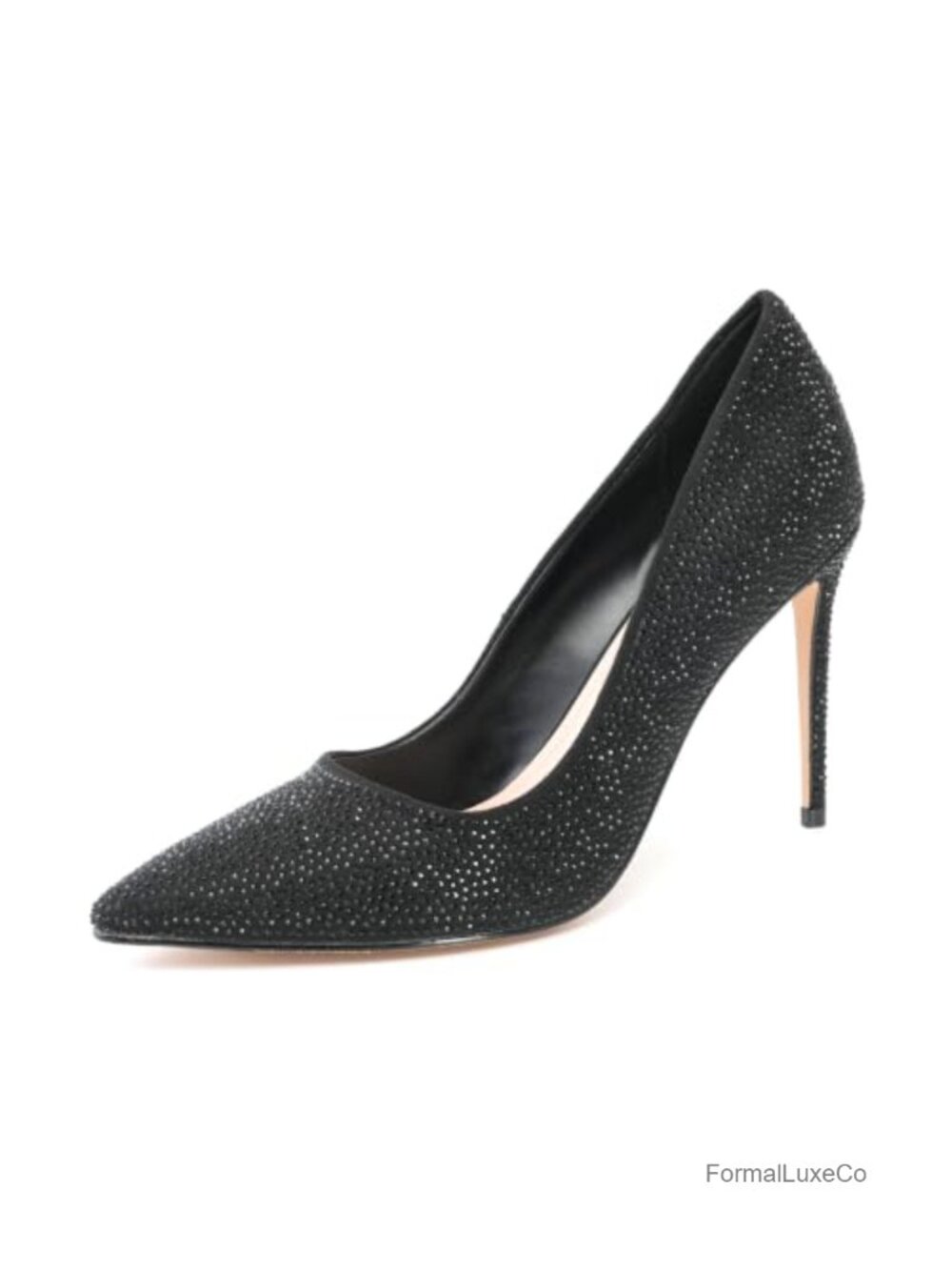 Rhinestone Pointed Toe Stiletto Heel Pumps for Evening Party Wedding